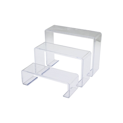 POŞETLİ 3 BOY MERDİVEN TEŞHİR AYAK YÜKSEKLİK: 6-11.5-16.5CM DERiNLİK: 6.5CM EN: 19.5-20.5-21.5CM