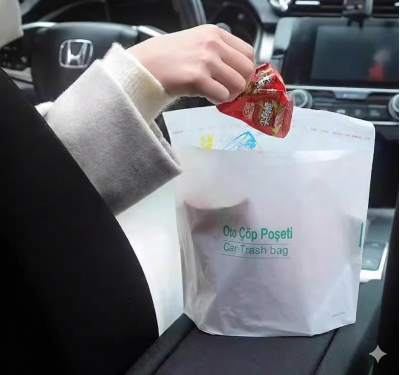 Pratik Su Geçirmez Oto Araba Çöp Poşeti Yapışkanlı 20 Adet