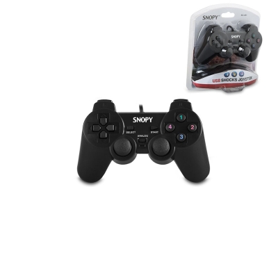 PS3 SİYAH OYUN KOLU ANALOG TİTREŞİMLİ USB KABLO 15 TUŞ - 2 ANALOG - 8 YÖN TETİKLEYİCİ 1.8MT KABLO