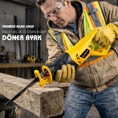 SARI TİLKİ KUYRUĞU ELEKTRİKLİ TESTERE 230V 0-2800 RPM ASR-624