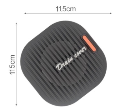 Süzgeçli Lavabo Gider Koruyucu Mat Gri