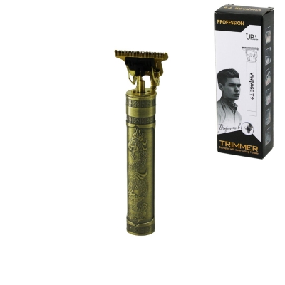 T BIÇAK  BASKILI PLASTİK GÖVDE  ENSE ÇİZİM - SAÇ SAKAL KESME TRAŞ MAKİNESİ USB ŞARJLI  RD-088X