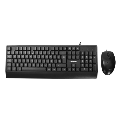 USB KABLOLU KLAVYE - MOUSE SET Q KLAVYE 3D - 1200DPI MOUSE