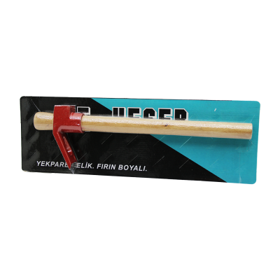 VAKUMLU KIRMIZI KESER AHŞAP SAPLI