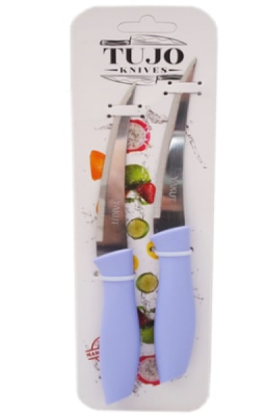 2 PARÇA  KARTELALI TIRTIRLI BIÇAK