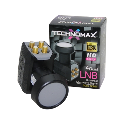 4LÜ UYDU LNB UNIVERSAL QUAD FULL HD -  3D - 0.1DB RLE-400