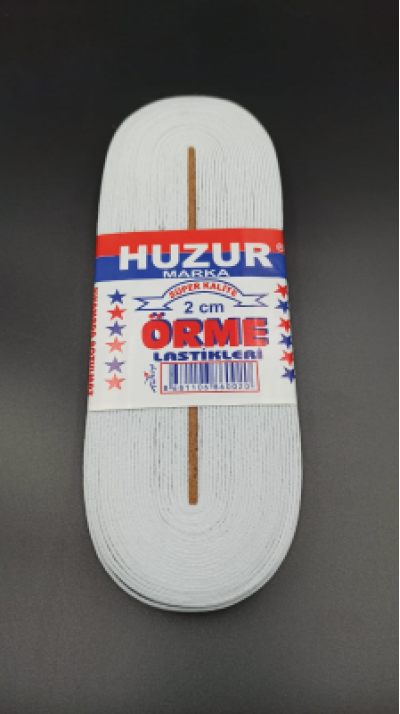 BEYAZ - 2CM PAÇA LASTİK YASSI GENİŞ 10MT