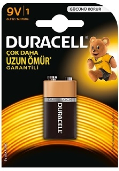 DURACELL 9V PİL TEKLİ
