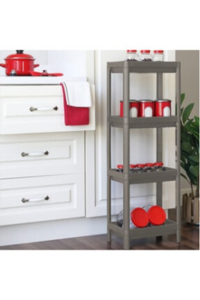 GRİ - ANTRASİT DİKDÖRTGEN RAF ÜNİTESİ PLASTİK