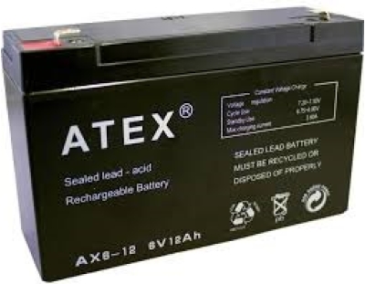 İNCE AKÜ 6V 12AH AMPER