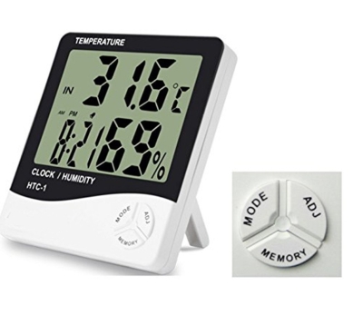 Masaüstü Dijital Termometre  Nem Ölçer Higrometre