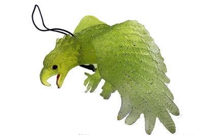 Yeşil Renk Yumuşak Plastik Şaka Kartal Yarasa Anahtarlık Şaka Malzemesi